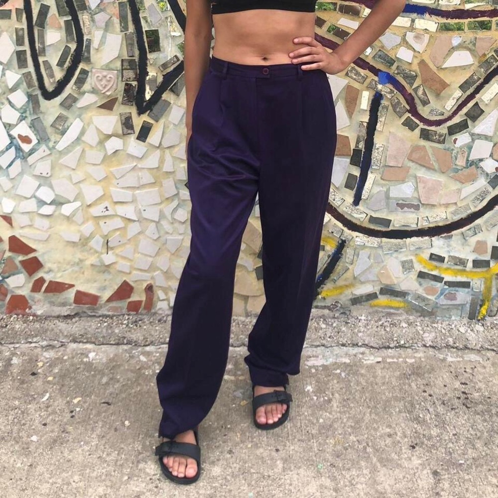 Vintage silky dress pants/trousers